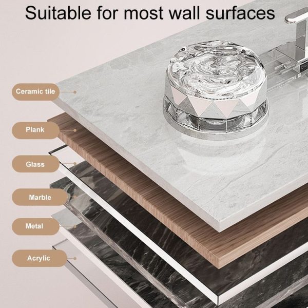 Household Suction Cup Storage Hooks Bathroom No Punch Sticky Snaps (Transparent White) - Image 4