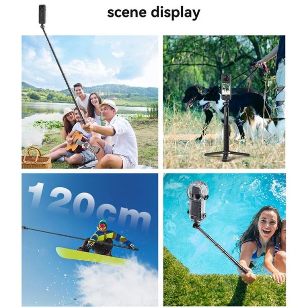 AMagisn 70cm 1 / 4 Inch Ball Joint Selfie Stick Sports Camera Extension Rod for DJI / GoPro HERO / Insta360 - Image 8