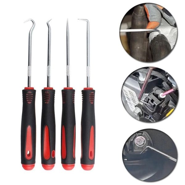 4pcs / Set Auto Oil Seal Screwdrivers O-Ring Seal Gasket Puller Remover Pick Hooks Tire Repair Tool - Image 2