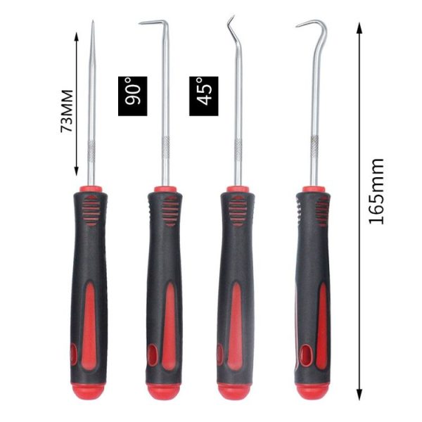 4pcs / Set Auto Oil Seal Screwdrivers O-Ring Seal Gasket Puller Remover Pick Hooks Tire Repair Tool - Image 3