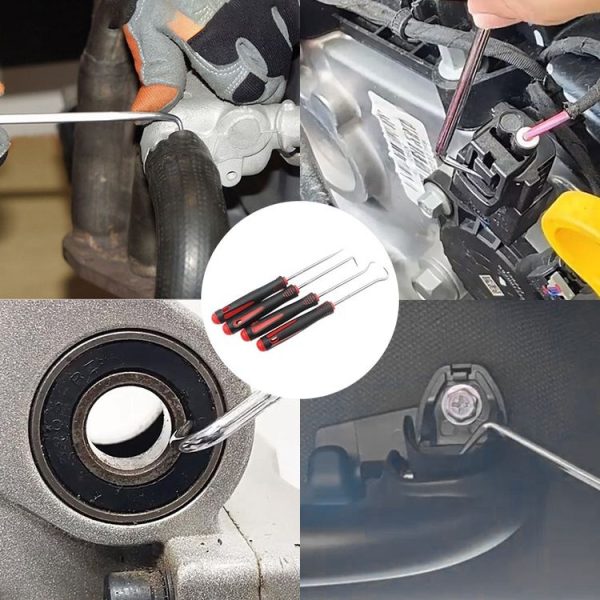 4pcs / Set Auto Oil Seal Screwdrivers O-Ring Seal Gasket Puller Remover Pick Hooks Tire Repair Tool - Image 5