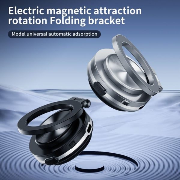 AIMITE C1 Vacuum Adsorption Foldable Magnetic Support Bracket Car Cell Phone Holder (Black) - Image 6