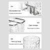 Bathroom Toothbrush Organizer Household Multifunctional Storage Rack, Style: Single Cup Transparent - Image 4