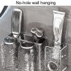 Bathroom Toothbrush Organizer Household Multifunctional Storage Rack, Style: Single Cup Transparent - Image 5