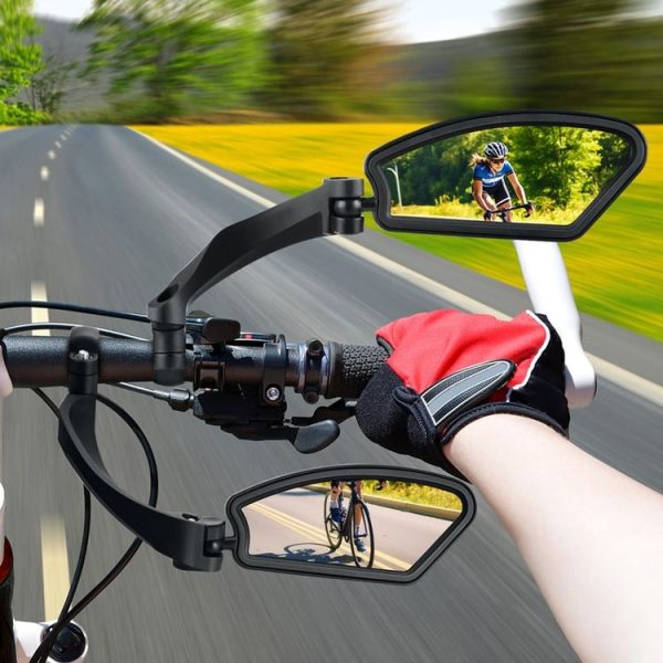 Bicycle Stainless Steel Mirror Foldable Rotating Rearview Mirror, Model: 027 Single Left - Image 6