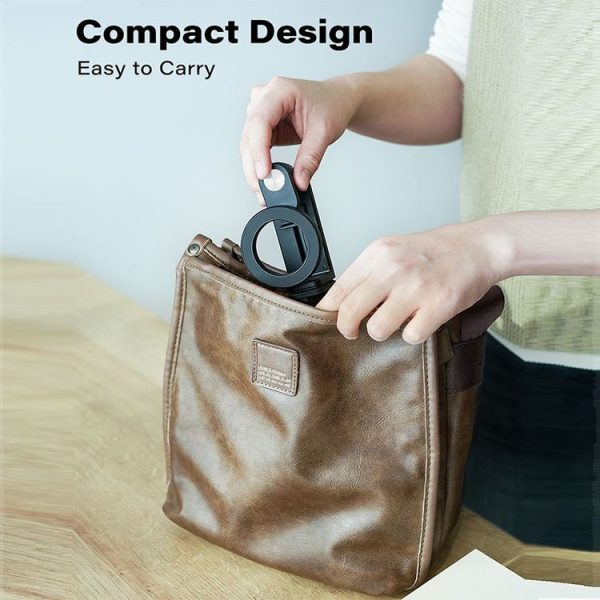 Desktop Live Broadcast Portable Strong Magnetic Foldable Travel Mobile Phone Holder (M10M-AR01) - Image 3
