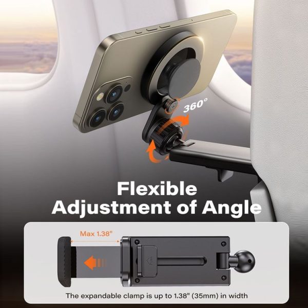 Desktop Live Broadcast Portable Strong Magnetic Foldable Travel Mobile Phone Holder (M10M-AR01) - Image 5