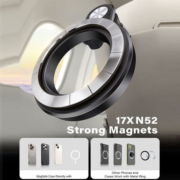 Desktop Live Broadcast Portable Strong Magnetic Foldable Travel Mobile Phone Holder (M10M-AR01) - Image 7