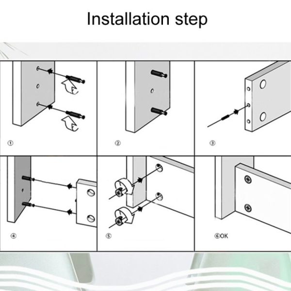 10pcs 40mm 3 In 1 Screw Connector Furniture Link Fixer Closet Eccentric Wheel Nut Connection Fastener - Image 7