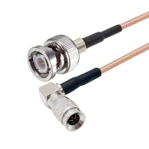 20cm CC4 Male Elbow To BNC Male Connector Cable RG179 Coaxial RF Cable