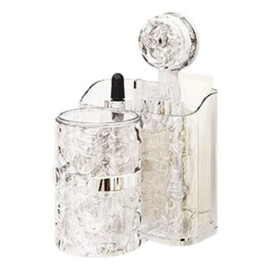 Bathroom Toothbrush Organizer Household Multifunctional Storage Rack (Transparent)