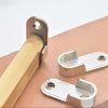 2pcs Wardrobe Closet Rod End Support Bracket Alloy Holder Hardware Furniture Accessories, Style: Thickened - Image 7