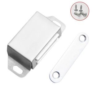 02C Stainless Steel Magnetic Door Catch Kitchen Cabinet Catches Magnet Latches For Door
