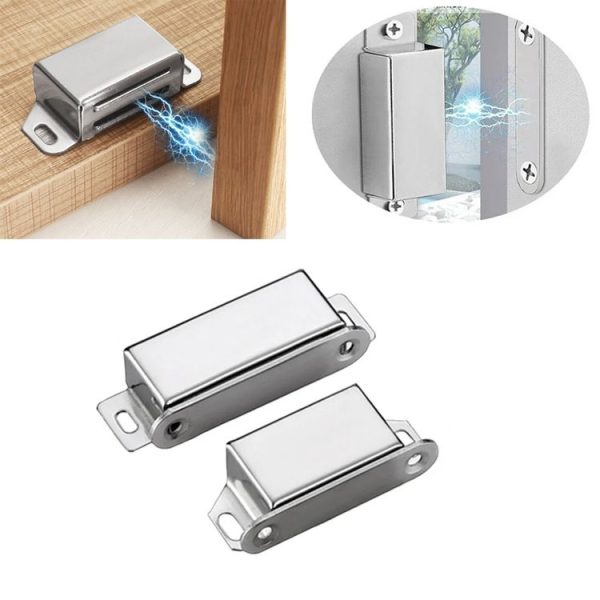 02C Stainless Steel Magnetic Door Catch Kitchen Cabinet Catches Magnet Latches For Door - Image 3