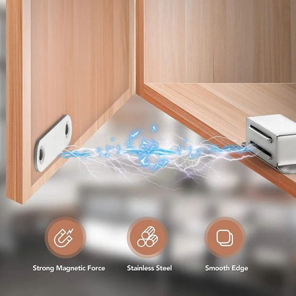02C Stainless Steel Magnetic Door Catch Kitchen Cabinet Catches Magnet Latches For Door - Image 6