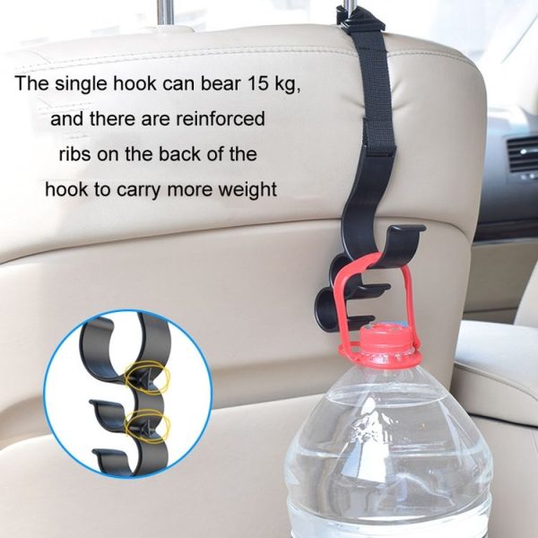 1pair Car Seat Back Umbrella Fixed Storage Hook, Style: Standard - Image 5