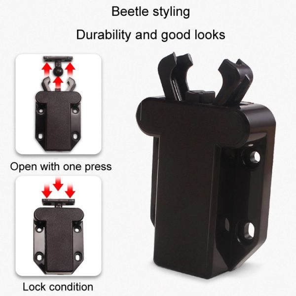 Bouncing Press Type Cabinet Door Catches Self Lock Hidden Drawer Cupboard Door Closer (White) - Image 5