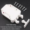 Bouncing Press Type Cabinet Door Catches Self Lock Hidden Drawer Cupboard Door Closer (White) - Image 7