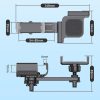 SHUNWEI Car Navigation Screen Floating Mobile Phone Holder, Style: Clip Type - Image 3