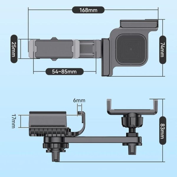 SHUNWEI Car Navigation Screen Floating Mobile Phone Holder, Style: Clip Type - Image 3
