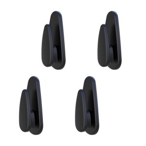 4pcs / Set Car Dashboard Adhesive Multifunctional Small Hook (Black)