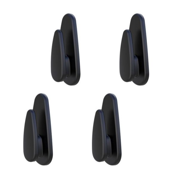 4pcs / Set Car Dashboard Adhesive Multifunctional Small Hook (Black)