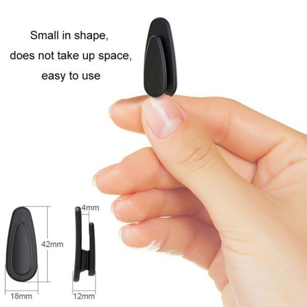 4pcs / Set Car Dashboard Adhesive Multifunctional Small Hook (Black) - Image 3