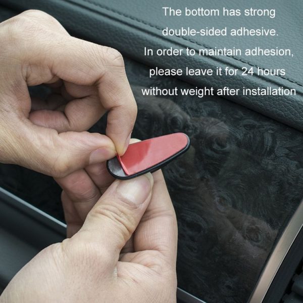 4pcs / Set Car Dashboard Adhesive Multifunctional Small Hook (Black) - Image 6