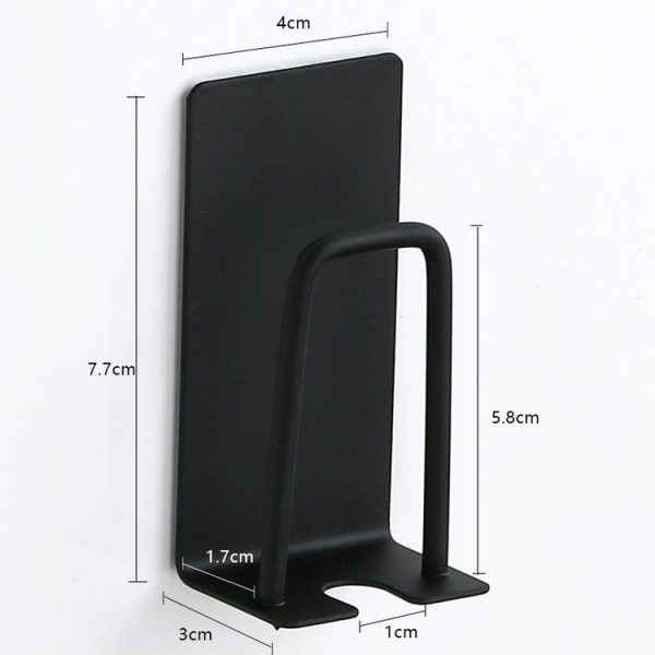 2pcs Household Stainless Steel Sponge Holder Bathroom No-Punch Toothbrush Organizer, Color: Silver - Image 3