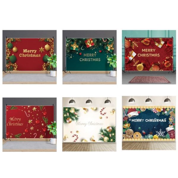 120x80cm Merry Christmas Candy Balloon Photography Background, Color: 12800210 - Image 2