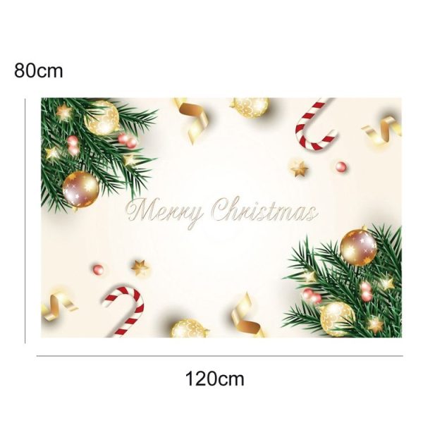 120x80cm Merry Christmas Candy Balloon Photography Background, Color: 12800210 - Image 3