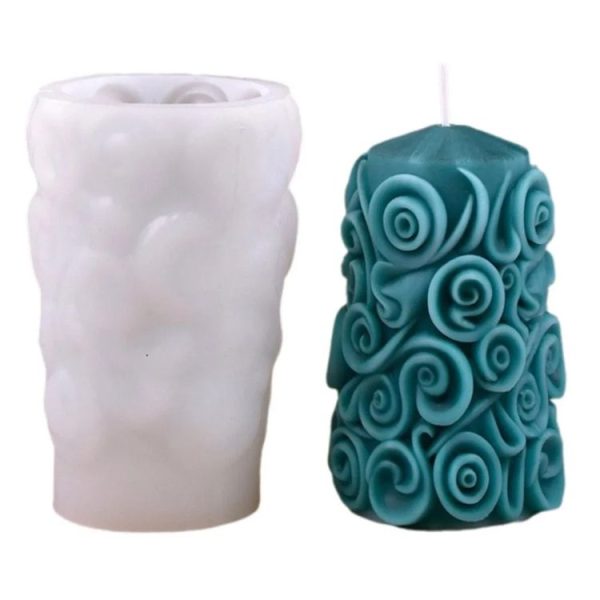 Christmas Tree Aromatherapy Candle Ornaments DIY Silicone Mold, Style: C1 ZL-268-1
