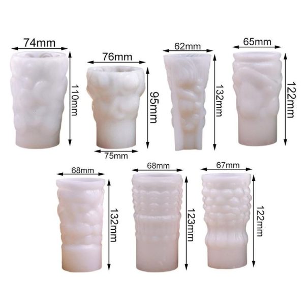 Christmas Tree Aromatherapy Candle Ornaments DIY Silicone Mold, Style: C1 ZL-268-1 - Image 2