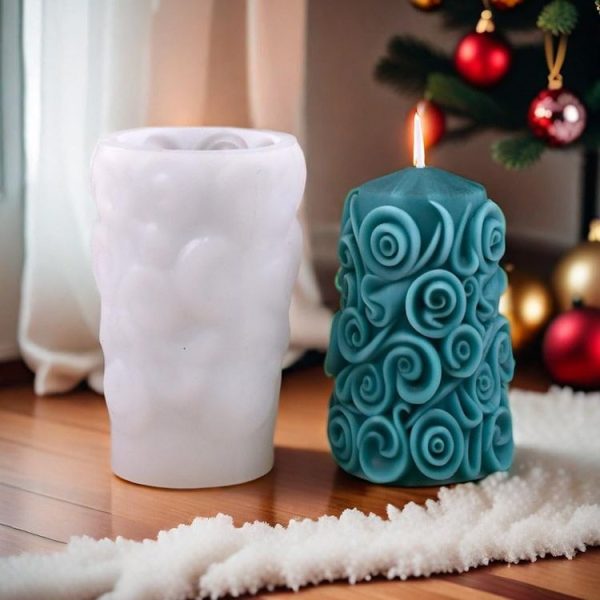 Christmas Tree Aromatherapy Candle Ornaments DIY Silicone Mold, Style: C1 ZL-268-1 - Image 4
