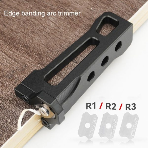 Woodworking Edge Banding Manual Arc Trimmer Board Chamfering Fillet Scraper, Specification: With R1 Blade - Image 6