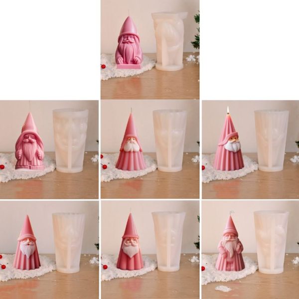 Santa Claus Aromatherapy Candle DIY Silicone Mold, Style: A ZL-79 - Image 2