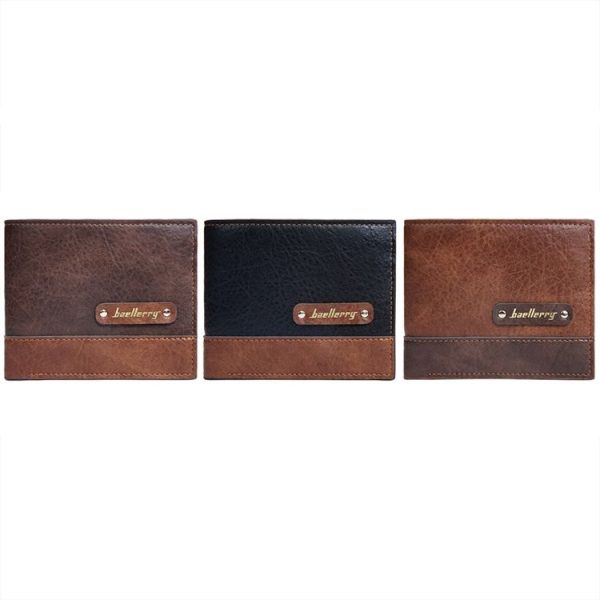 Baellerry DR112 RFID Anti-theft Splicing Horizontal Thin Zipper Wallet Card Holder (Black) - Image 3