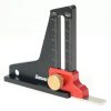 Ganwei Woodworking Height Gauge 0-50mm Aluminum Alloy Adjustable Tablesaw Depth Measuring Tool (Black)