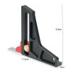 Ganwei Woodworking Height Gauge 0-50mm Aluminum Alloy Adjustable Tablesaw Depth Measuring Tool (Black) - Image 4