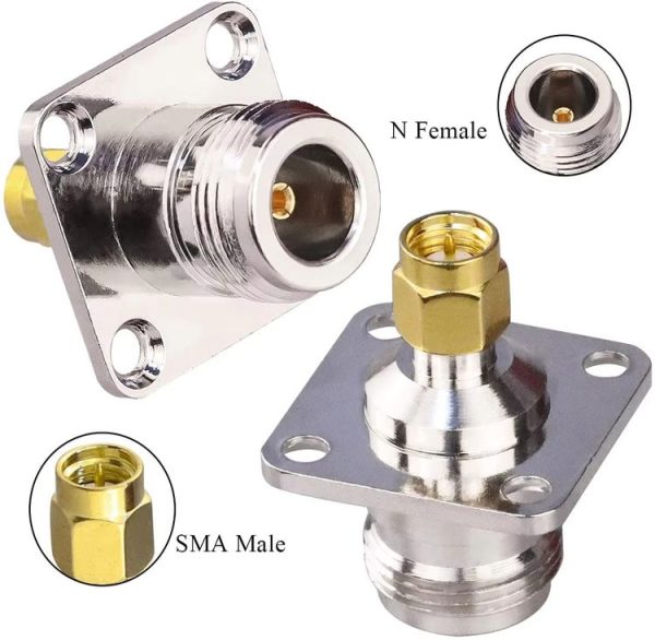 N Female To SMA Male RF Coaxial Connector - Image 2