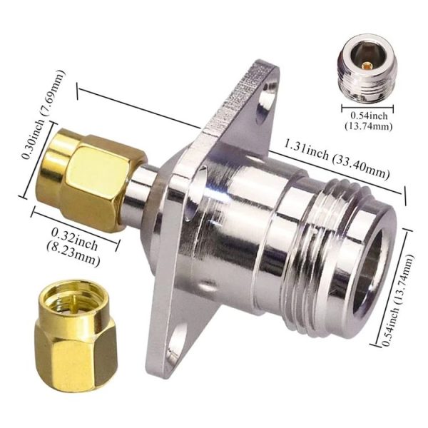 N Female To SMA Male RF Coaxial Connector - Image 5