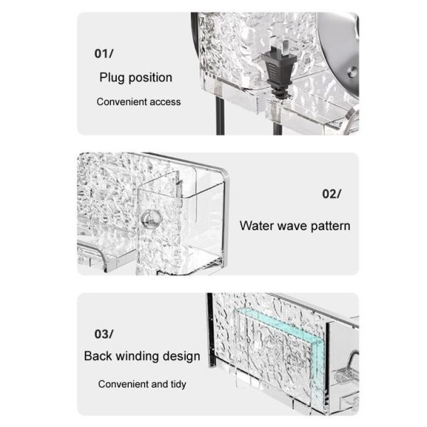 Household Hair Dryer Shelf Bathroom No Punching Wall Mounted Storage Rack (Transparent Silver) - Image 4