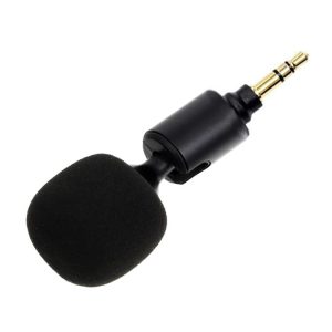 Mobile Phone Live Broadcast Microphone, Style: 3.5 Straight Head 3-section Plug (Sponge Cover)