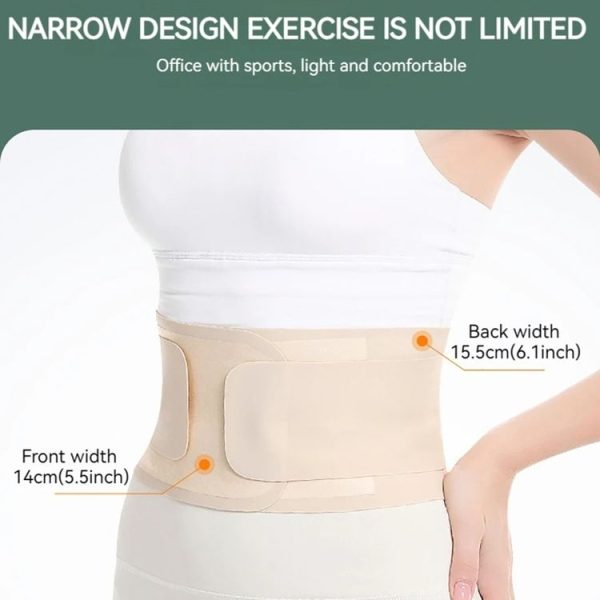 Ultra-thin Waist Belt Lumbar Support Breathable Back Spine Support Corset, Size: S - Image 6