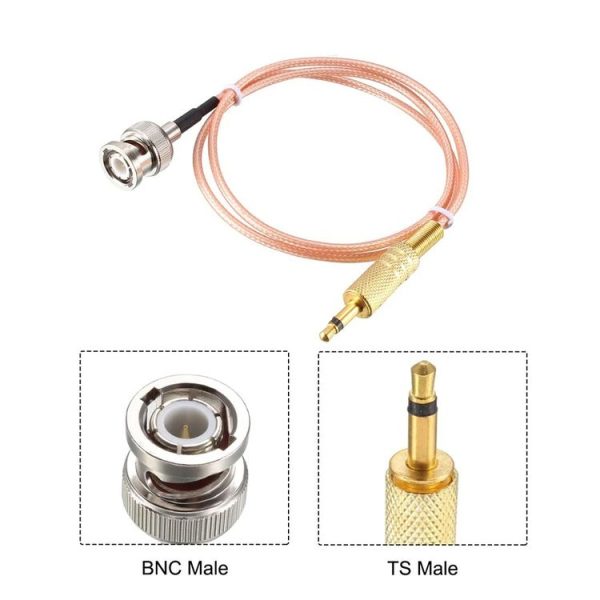 15cm BNC Male To 3.5mm Male Stereo Adapter Coaxial Power Audio RG316 Cable - Image 2