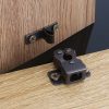 5pcs Antique Old- Style Short Foot Door Clip Buckle Household Closet Cabinet Door Catches, Style: With Screw (Red) - Image 2
