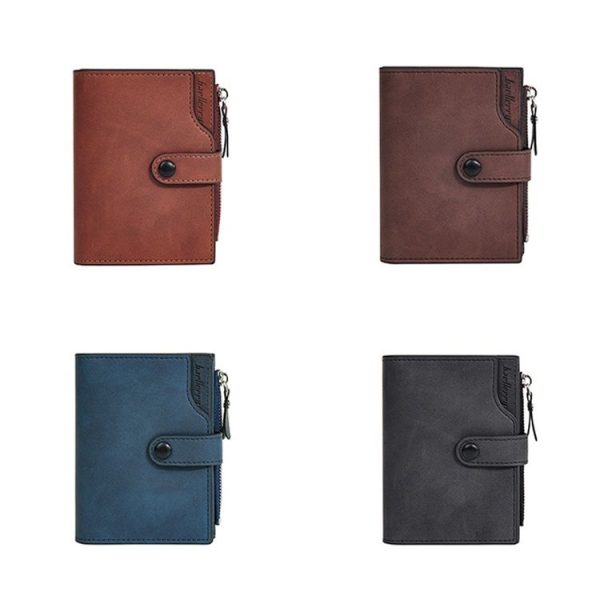 Baellerry D5113 RFID Anti-theft Tri-fold Zipper Short Wallet Coin Purse (Black) - Image 3