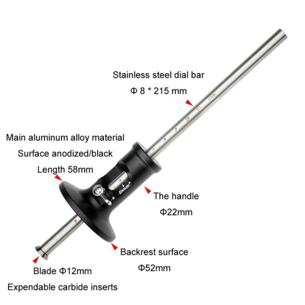 Ganwei European Scriber Simple Marking Gauge Ruler Parallel Line Drawing Woodworking Tool (Fixed Blade) - Image 4