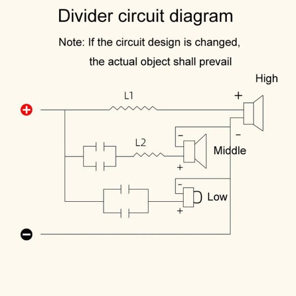 High Medium And Low 3-Way Audio Crossover Home Cinema Speaker Divider, Style: 305A Model - Image 8