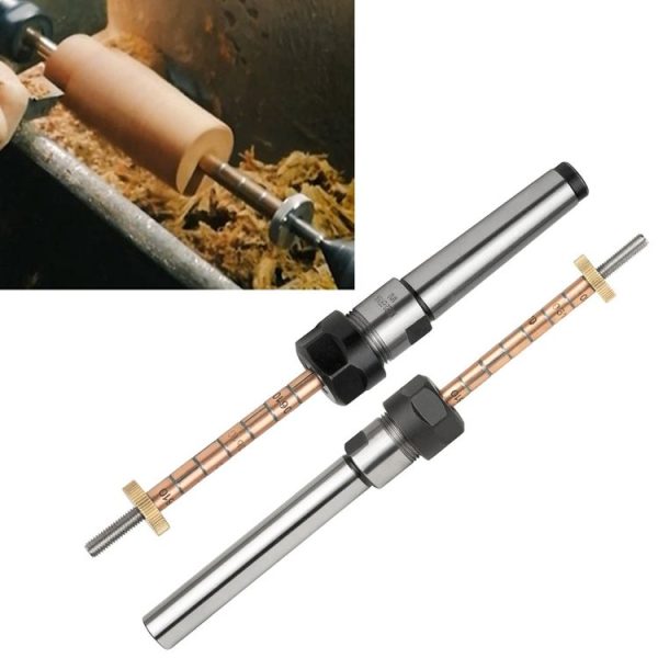 Woodturning Pen Mandrel Collet Penmaking Turning Lathe DIY Clamping Mandrel Fitting Tool (Taper Shank) - Image 2